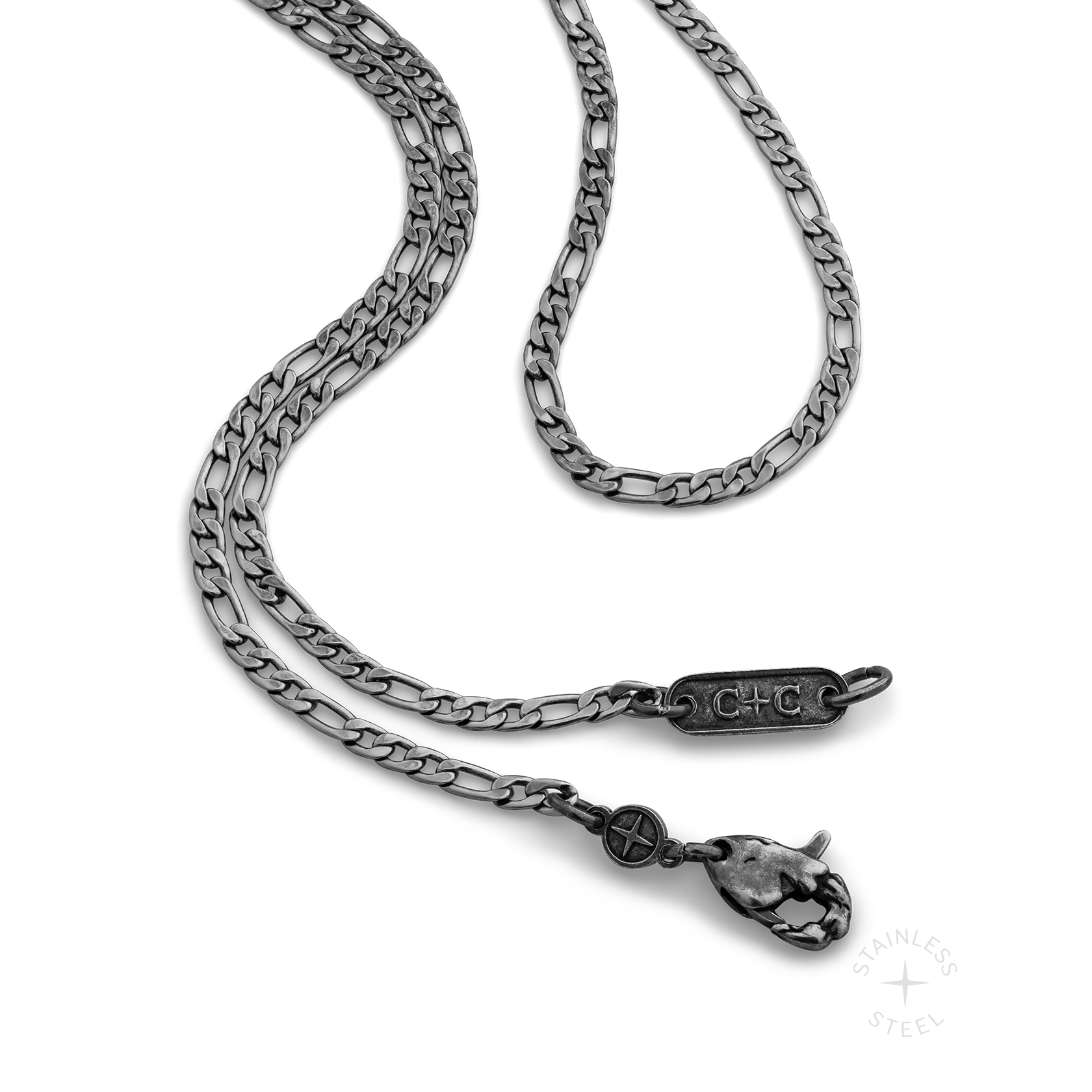 Figaro Chain x 3mm x Antiqued - Image 2