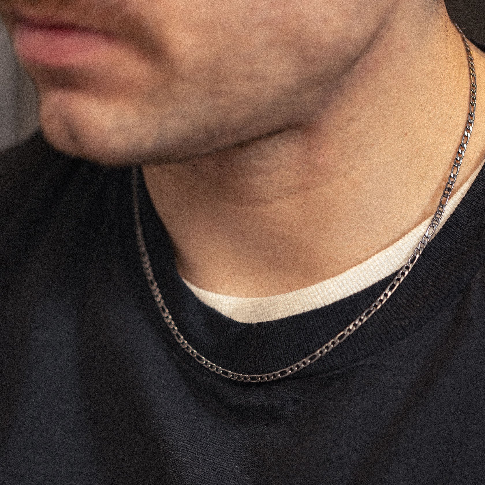 Figaro Chain x 3mm x Antiqued - Image 3