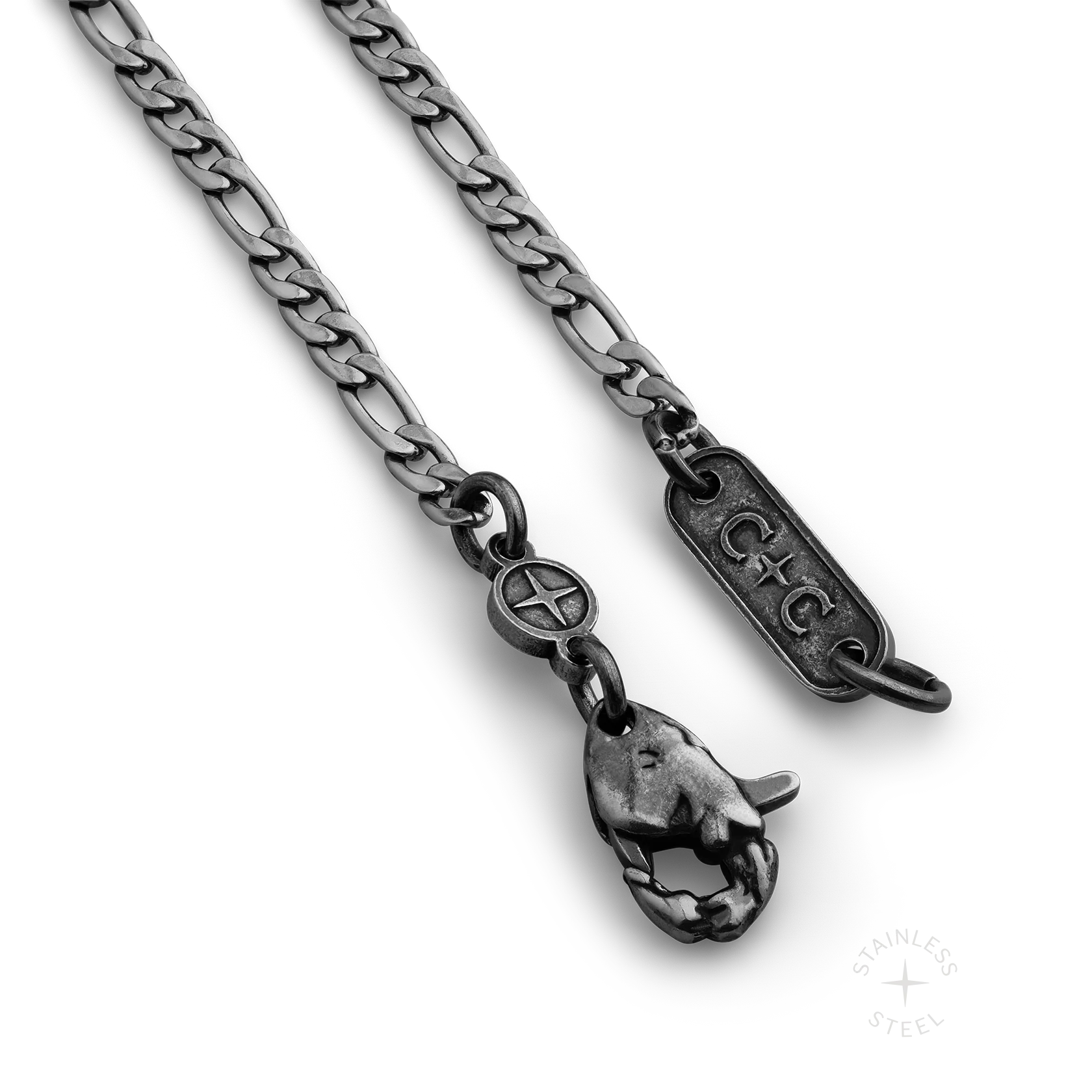 Figaro Chain x 3mm x Antiqued - Image 4