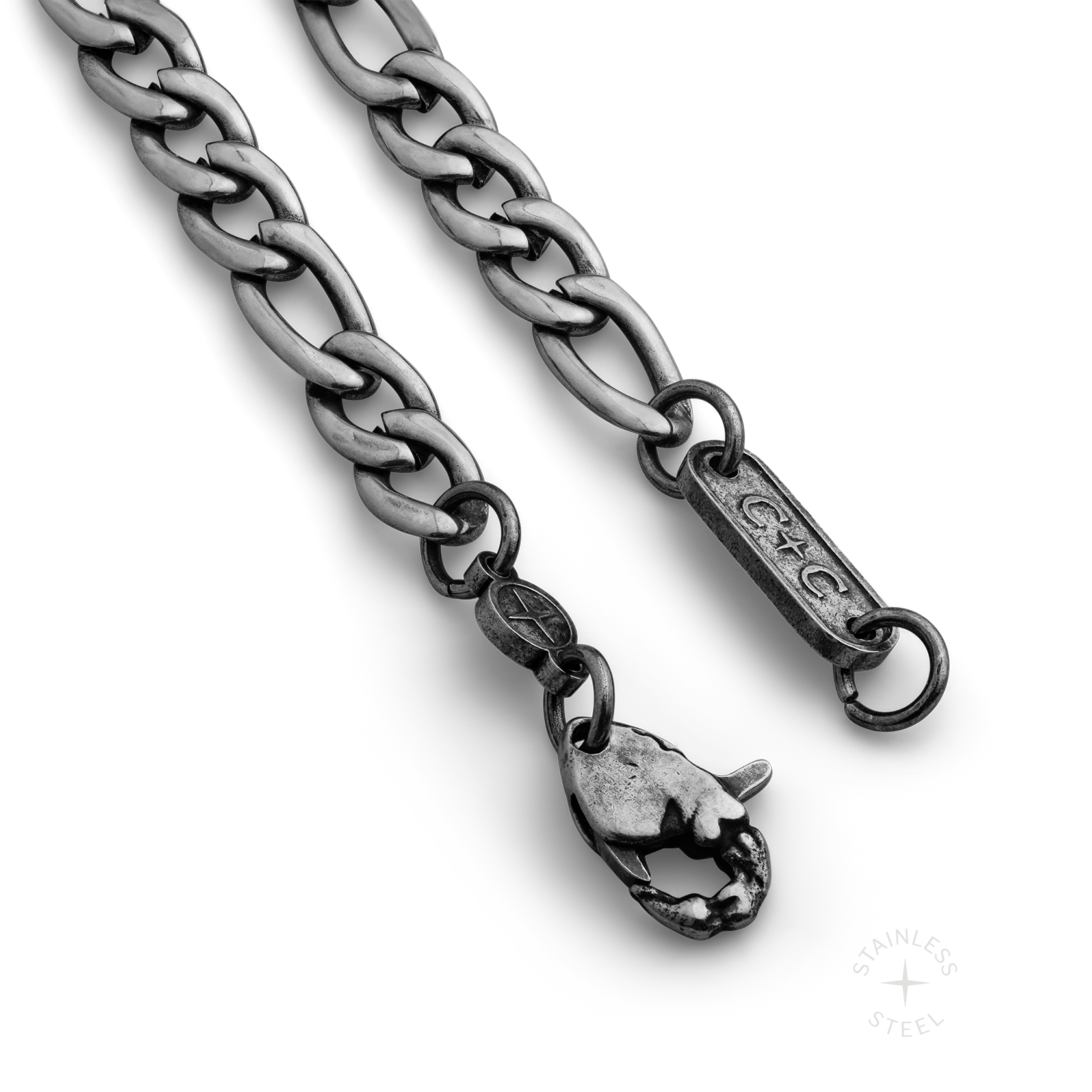 Figaro Chain x 6.2mm x Antiqued - Image 4